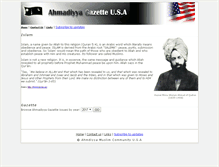 Tablet Screenshot of ahmadiyyagazette.us